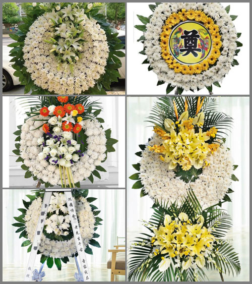 四川广元苍溪县白鹤乡花圈速递
